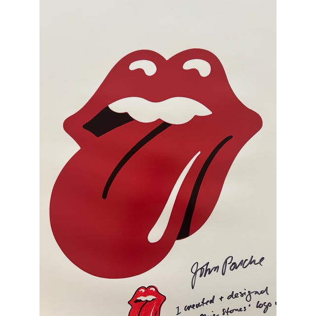 Early 21st Century John Pasche 'The Rolling Stones Tongue and Lips' Signed Print For Sale - Image 5 of 5
