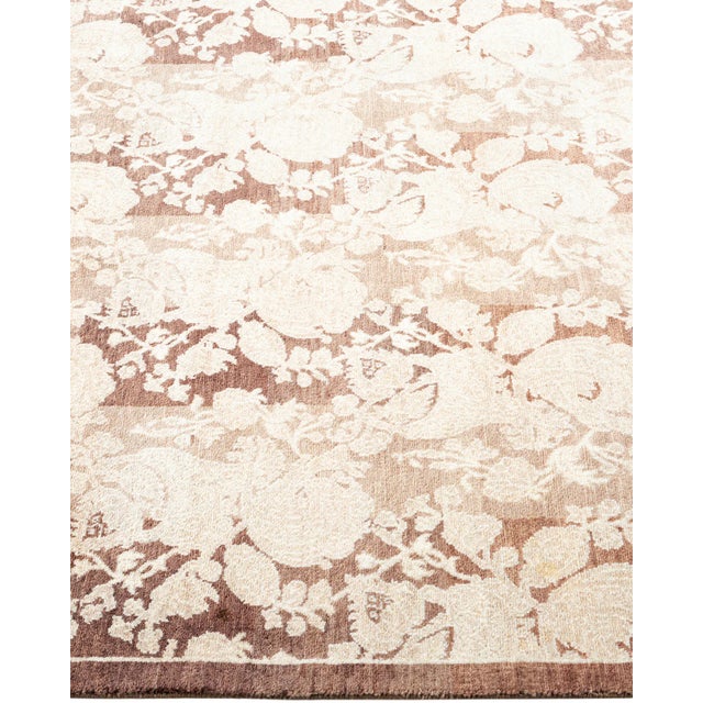 Solo Rugs Mogul, One-of-a-Kind Hand-Knotted Area Rug - Brown, 3' 2" x 5' 1" For Sale - Image 4 of 8