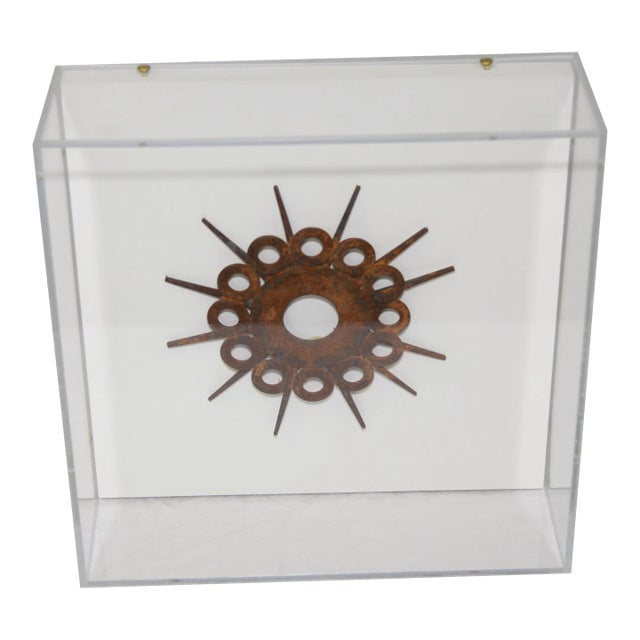Antique Hardware in Acrylic Box For Sale