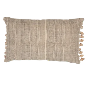 Contemporary Schumacher Mohave Pillow in Natural