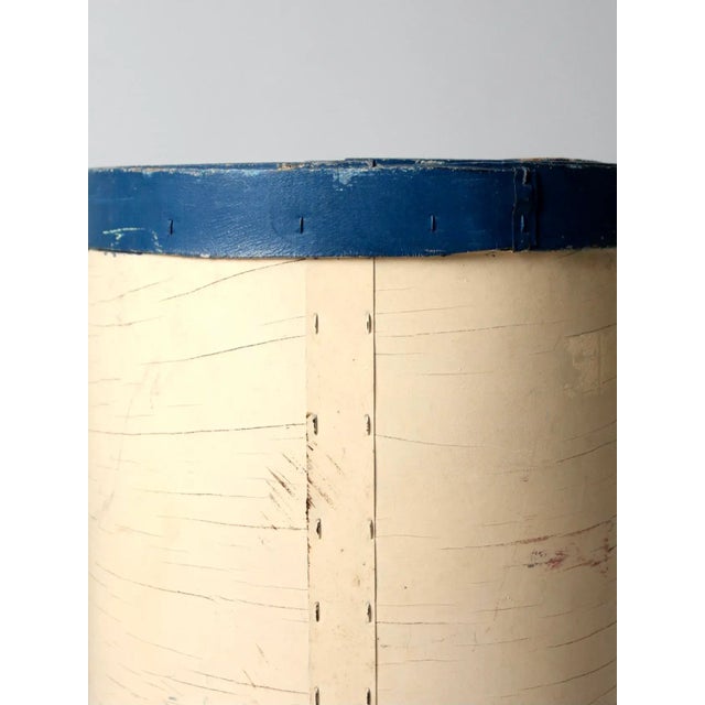 Cream Antique Tall Wooden Pantry Box For Sale - Image 8 of 13