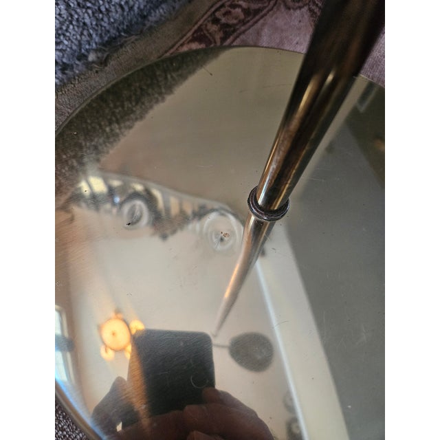 Mid 20th Century Hollywood Regency Gold Clam Shell Adjustable Floor Lamps For Sale - Image 9 of 11