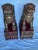 Beautiful, traditionally gilded male and female pair of Foo Lions on removable ornate pedestals that are stunning in their...