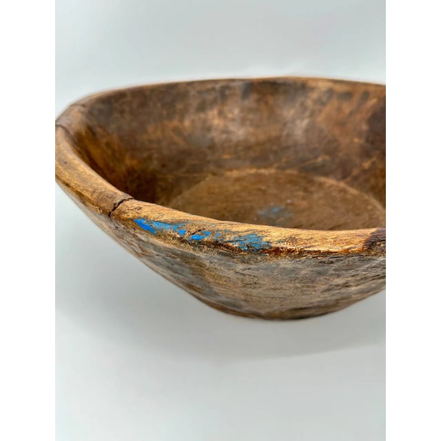 American Antique Burl Fruitwood Bowl For Sale - Image 3 of 12