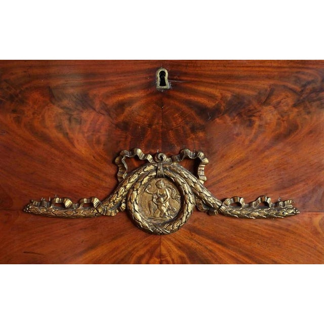 Antique Neoclassical Secretaire in Mahogany, 1800s For Sale - Image 4 of 6