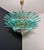 Mid-Century Modern Vintage Murano Chandelier with 82 Turquoise Glasses, 1990s For Sale - Image 3 of 18