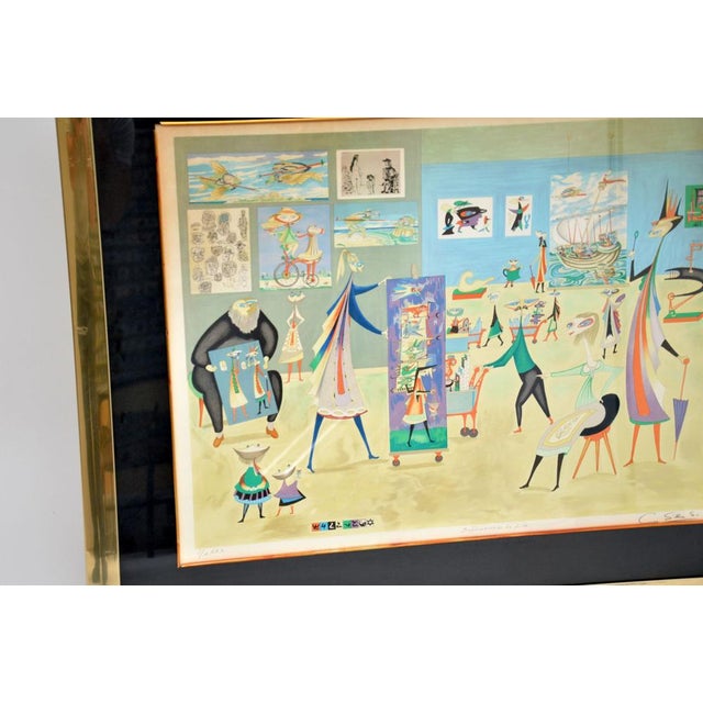 Guillermo Silva, Supermercado de Arte, 1960s, Lithograph, Framed For Sale - Image 4 of 13