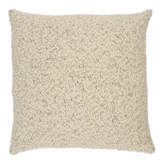 Schumacher Margarete 20" Pillow in Ivory on Charcoal For Sale