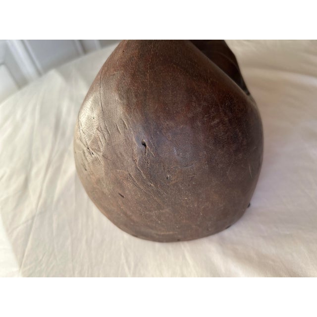 Burnt Umber 1960s Hand Carved Dan Ge Gon Zoomorphic Mask For Sale - Image 8 of 8
