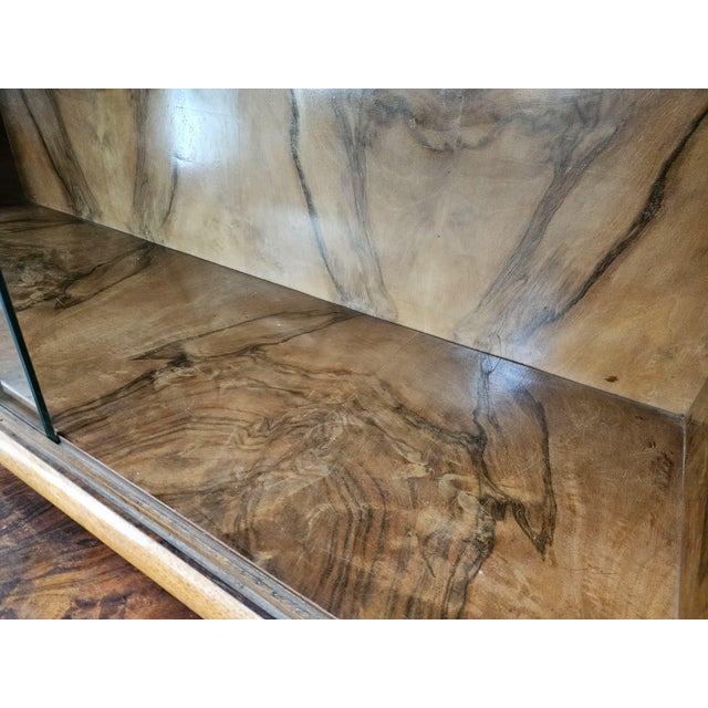 Art Deco Display Cabinet in Walnut Burl, 1940 For Sale - Image 14 of 18