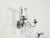 1920s Metal and Crystal Two-Arm Wall Sconces with Beads and Rosettes - a Pair For Sale In Atlanta - Image 6 of 8