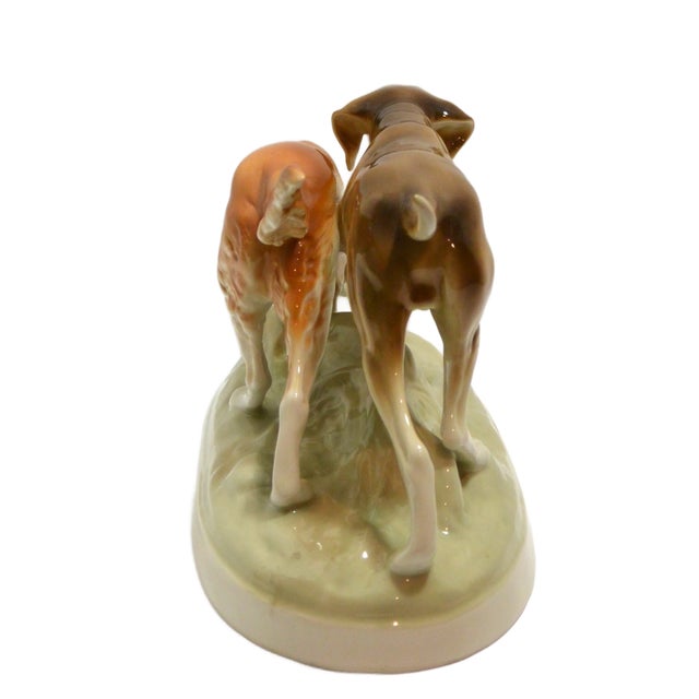Mid-Century Royal Dux Sporting Dogs Porcelain Figurine - Pointer & Setter For Sale - Image 4 of 6