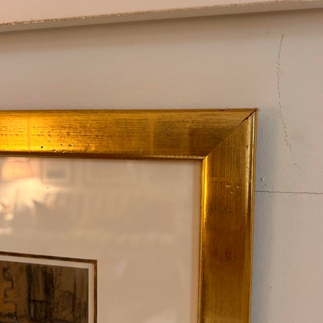 Drawing/Sketching Materials 1930s Marko Stupar Framed Pastel Drawing For Sale - Image 7 of 10