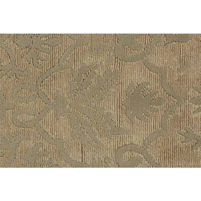 Rug & Kilim’s European-Style Rug in Gold With Trellises and Floral Patterns For Sale In New York - Image 6 of 7