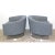 Gray Milo Baughman Barrel Back Club Chairs - A Pair For Sale - Image 8 of 14