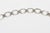 Metal Vintage Art Deco Crystal and Sterling Silver Long Necklace With Faceted Square Pendant For Sale - Image 7 of 11