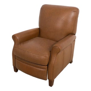 Hancock & Moore Brown Leather Reclining Chair For Sale