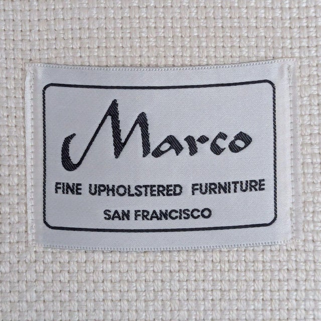 Marco San Francisco Swivel Lounge Chair With Tufted Back and Skirted Base For Sale - Image 9 of 9