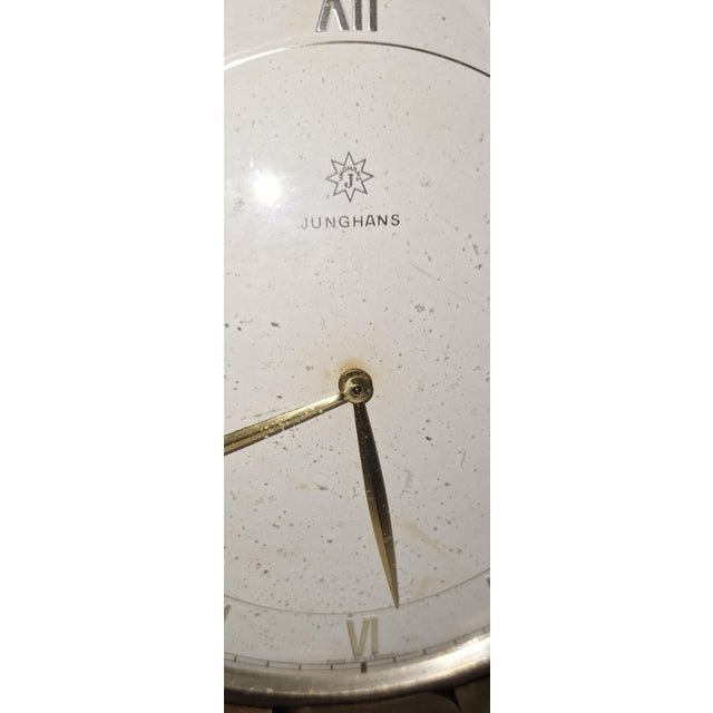 1930s Vintage German Art Deco Table Clock by Junghans, 1930s For Sale - Image 5 of 6