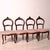 Brown Antique Late 19th Century Wooden Louis Philippe Coffee Table and Chairs, 1890s, Set of 5 For Sale - Image 8 of 11