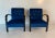 Set of Italian Art Deco Blue Armchairs, 1930s For Sale - Image 10 of 10
