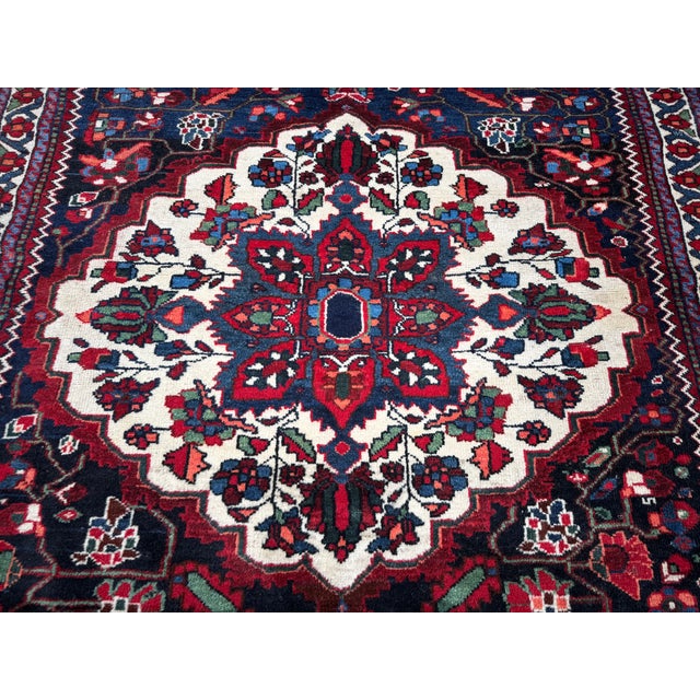 Blue Antique Luri Rug in Wool, 1890s For Sale - Image 8 of 18