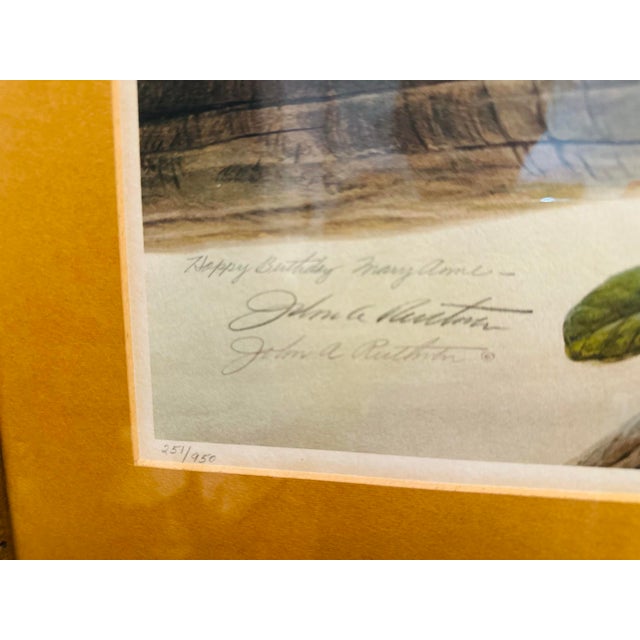 Boho Chic Vintage Leopard Signed Lithograph, Framed For Sale - Image 3 of 8