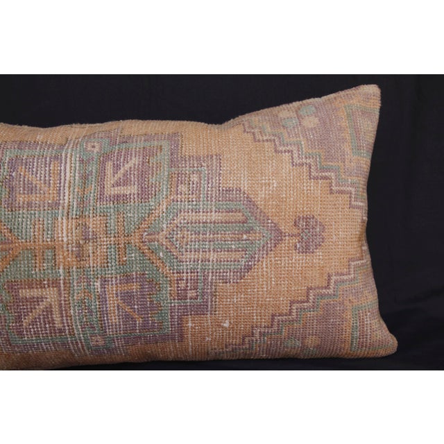 Handwoven Vintage Tribal Lumbar Rug Pillow Cover -16'' X 32'' For Sale In Tampa - Image 6 of 13