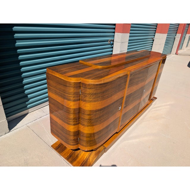 Art Deco Monumental Antique French Art Deco Sideboard/Buffet, C1930s For Sale - Image 3 of 18