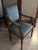 Blue Office Canvas Armchair For Sale - Image 9 of 9