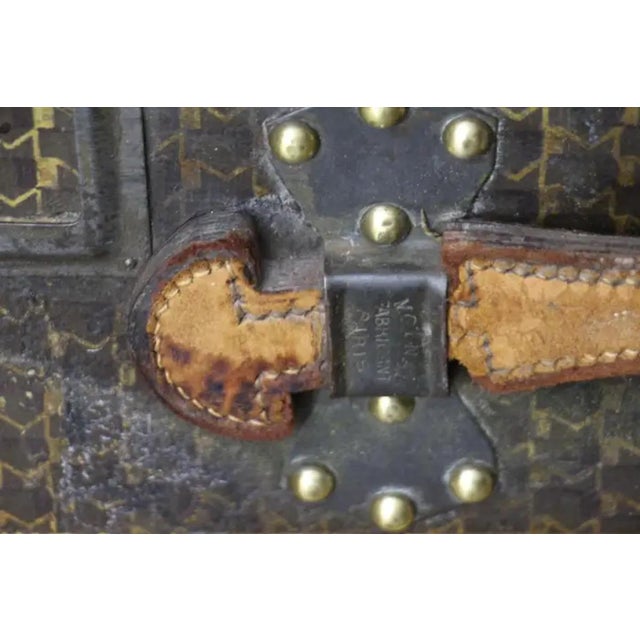 Trunk with M Pattern from Moynat, 1937 For Sale - Image 14 of 18