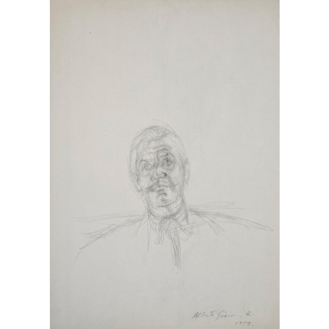 Modern Alberto Giacometti, Portrait of Meyer, 1963, Original Lithograph For Sale - Image 3 of 9