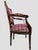 French Mahogany Square Back Chair Pair Pink Velvet Magenta Purple Petit Point For Sale In Greensboro - Image 6 of 17