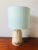 California Studio Pottery Vintage Lamp With Light Blue Shade. For Sale - Image 12 of 12
