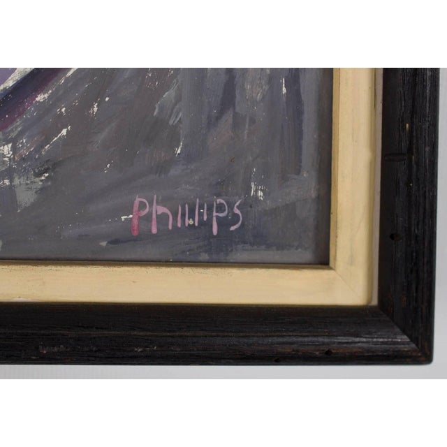 Lower East Side, New York City Tenement shops Hand signed lower right Abram Tromka was born May 1, 1896 in Poland. At the...