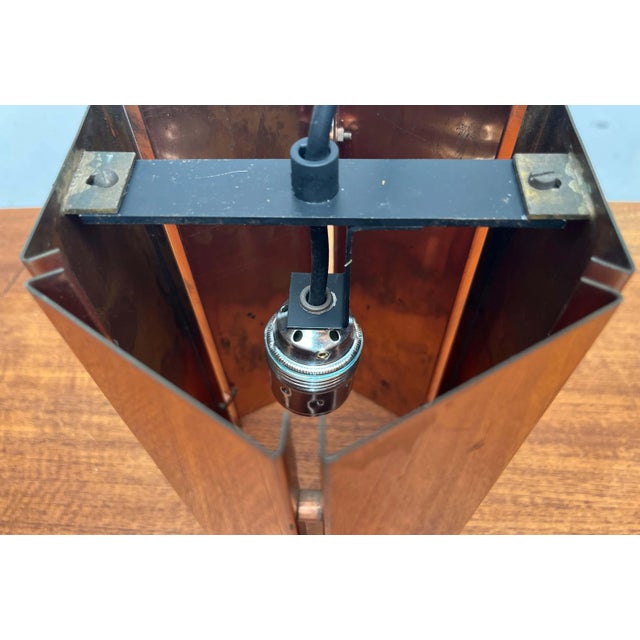 Mid-Century Modern German Copper Pendant Lamps, 1960s, Set of 3 For Sale - Image 13 of 18