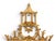 Chinese Chinese Chippendale Style Oval Giltwood Pagoda Wall Mirror For Sale - Image 3 of 11