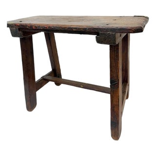 C Late 1900 Spanish Milk Stool For Sale