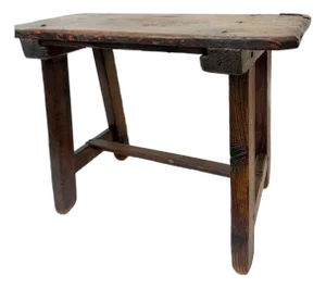 C Late 1900 Spanish Milk Stool