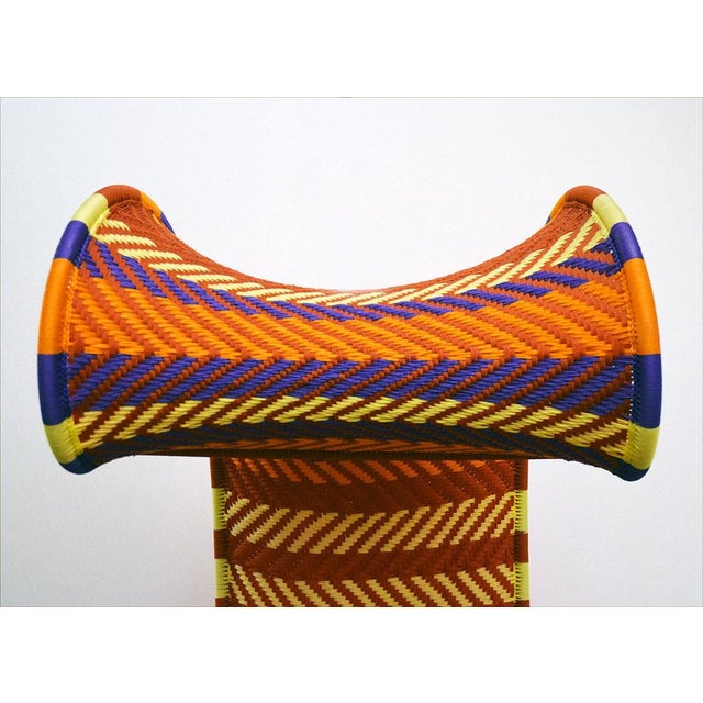 Afrika Throne in Metal and Woven Polyethylene, 2000s For Sale - Image 7 of 15