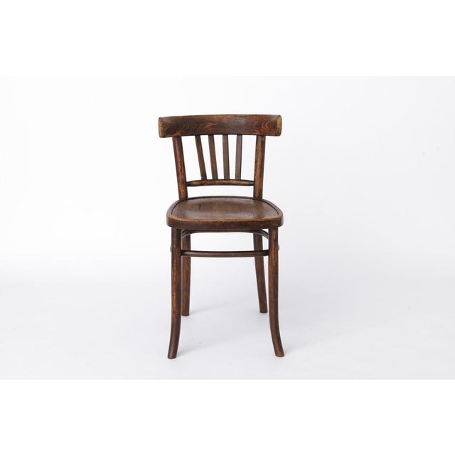 Vintage Wooden Desk Chair, 1930s For Sale - Image 4 of 10