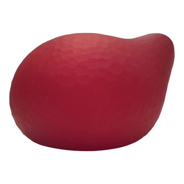 Thomas Blank, Masterpiece Swiss Contemporary Blown Faceted Cut Glass Sculpture Vase 2001 For Sale