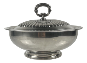 Italian Silver-Plated Metal Vegetable Tureen from PM Italy, 1960-1980