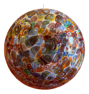 Murrine Sphere in Murano Style Glass by Simoeng