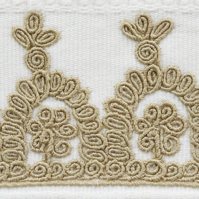 Contemporary Schumacher Noelia Tape Trim in Ivory For Sale - Image 3 of 4