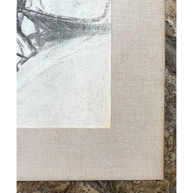 1950s 1957 Ruth Schloss Mixed Media Painting of Israeli Girls For Sale - Image 5 of 8