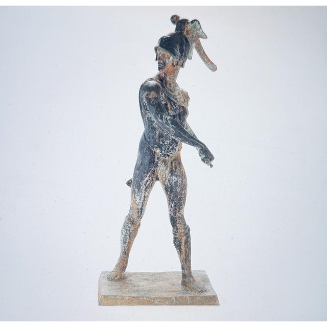 Roman Warrior in Bronze, 1890s For Sale - Image 5 of 5