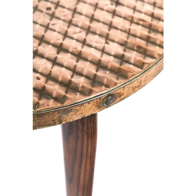 Vintage Cocktail Tables with Copper Top, Set of 2 For Sale - Image 11 of 16