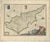 A highly decorative and visually striking blaeu map of cyprus, “insula cypri”, published in amsterdam circa 1640,...