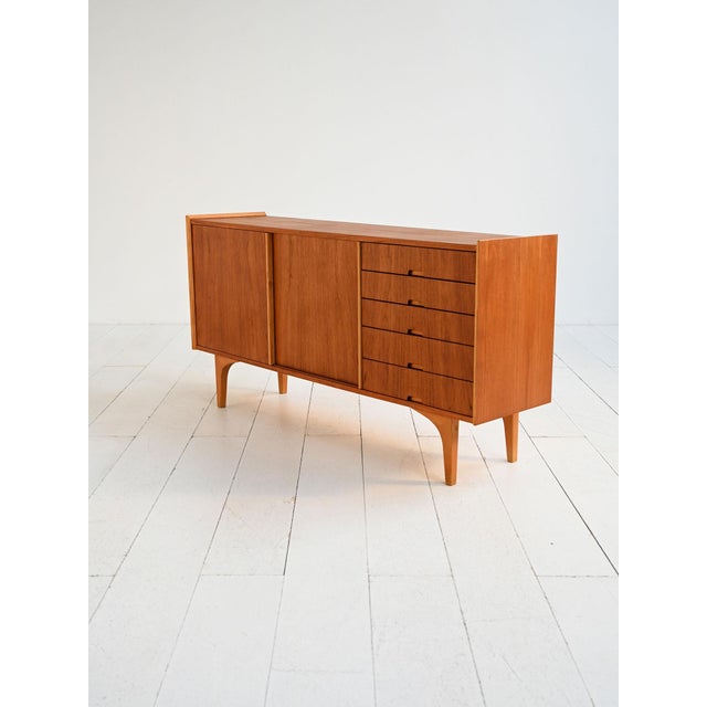 Scandinavian Teak and Pine Sideboard, 1960s For Sale - Image 6 of 13